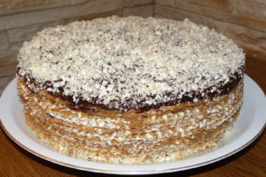 Вафельный торт из коржей