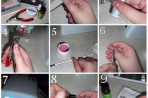 как наращивать ногти гелем