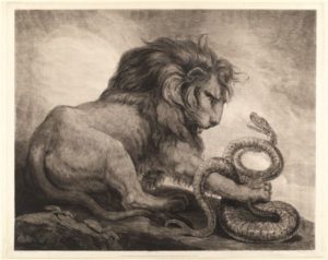 Лев змея мужчина
