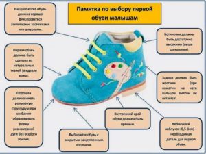как выбрать первую обувь для ребенка