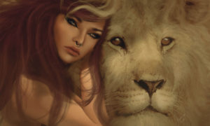 Девушка со львом