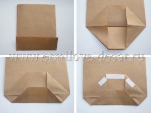Как сложить бумажный пакет